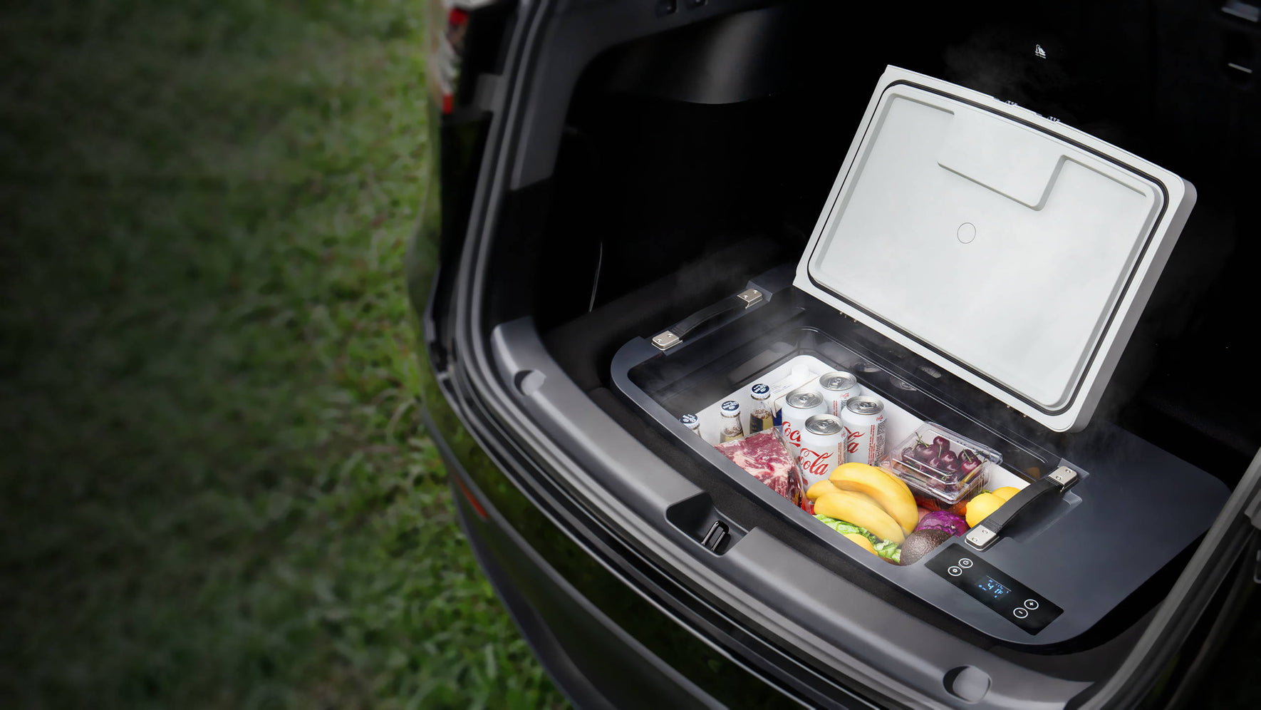 The Tesla Fridge - World's First Portable Freezer for Tesla Sub Trunk ...